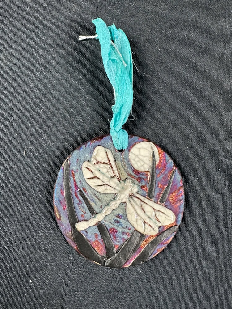 Raku Dragonfly Ornament - Vintage Marketplace Fort Collins