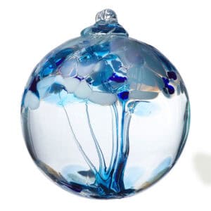 Tranquility hand-blown glass ornament large