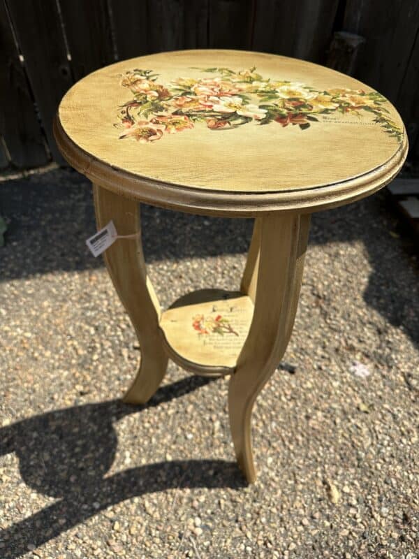 Floral Plant Stand / Side Table - Image 11