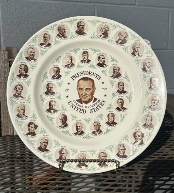 Lyndon B Johnson Plate