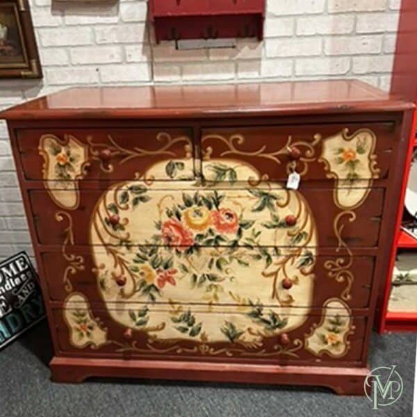 Red Dresser w/Flower - Image 6