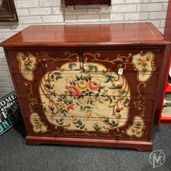 Red Dresser w/Flower - Image 5