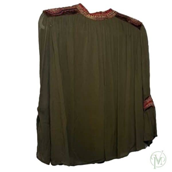 Brown Embroidered Blouse - Image 2