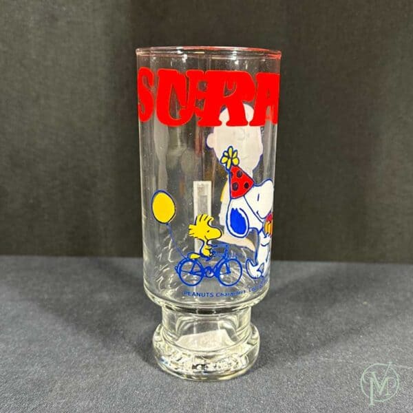 Vtg Snoopy Beer Glass - Image 4