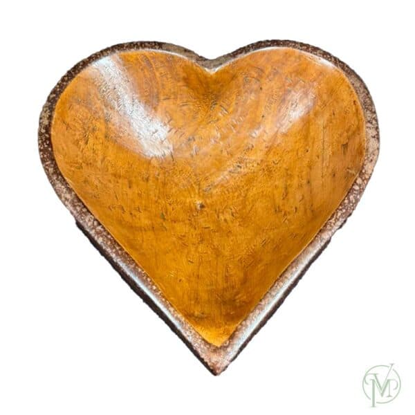 Wood Carved Heart