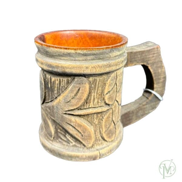 Carved Wood Stein - Image 2