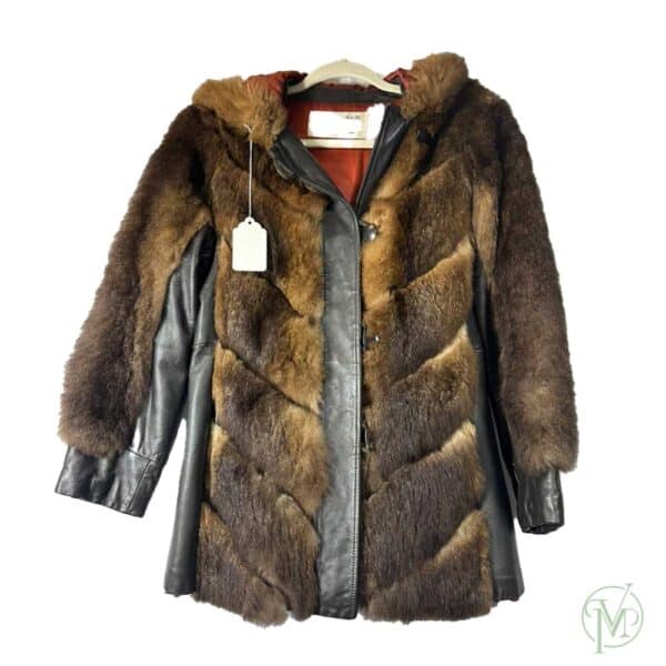 Vtg Real Bear Fur Coat - Image 8