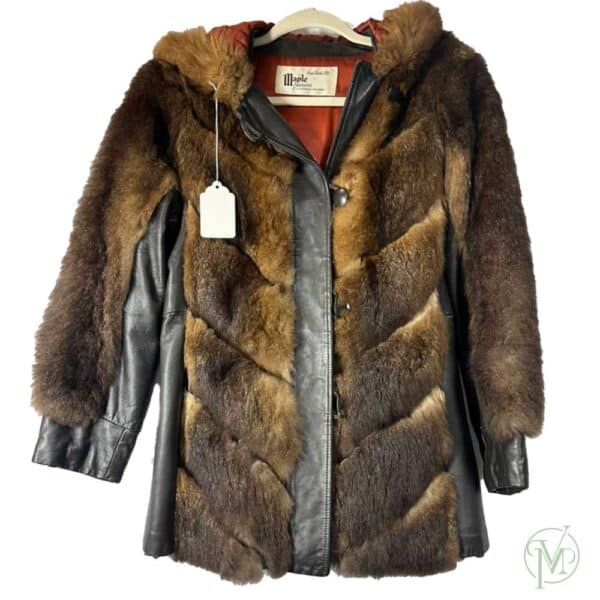 Vtg Real Bear Fur Coat - Image 7