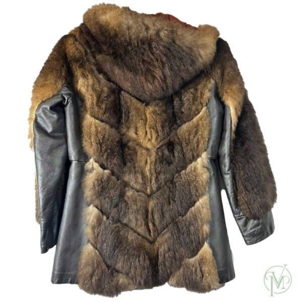 Vtg Real Bear Fur Coat - Image 6