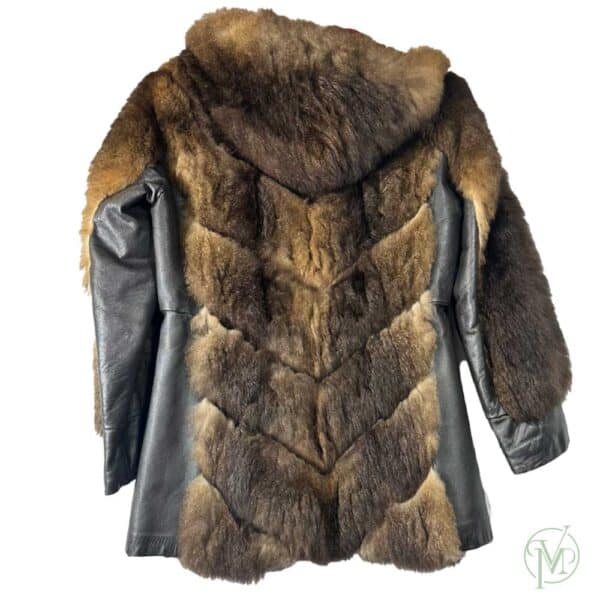 Vtg Real Bear Fur Coat - Image 5