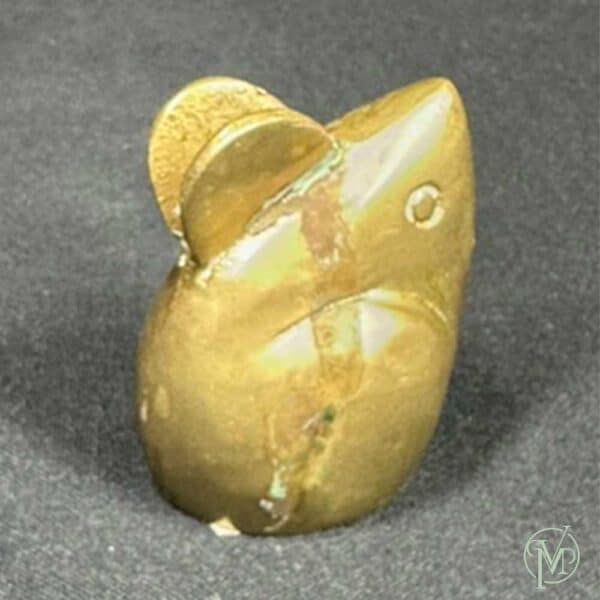 Vtg Brass Mouse - Image 3