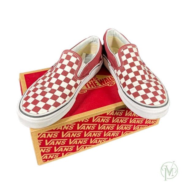 Vans Unisex Red Checker - Image 7