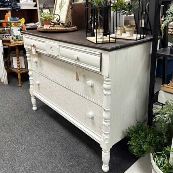 Antique White Chest - Image 2