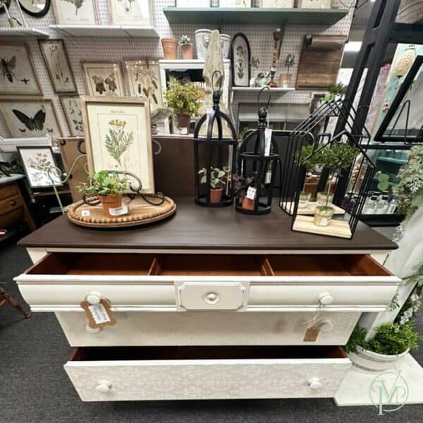 Antique White Chest - Image 4
