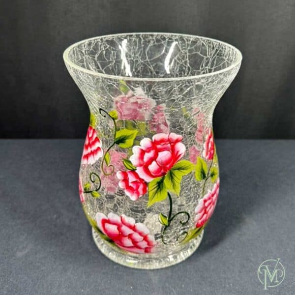 Crackle Rose Candle Holder - Image 6
