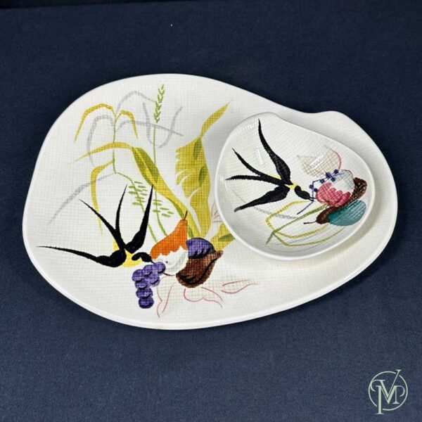 Red Wing Plate & Bowl Set - Image 2