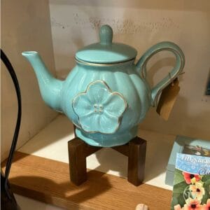 Vintage Turquoise Teapot