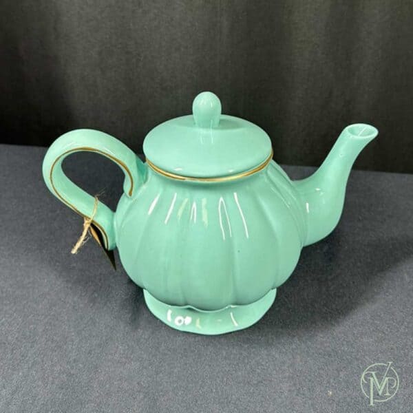Vintage Turquoise Teapot - Image 5