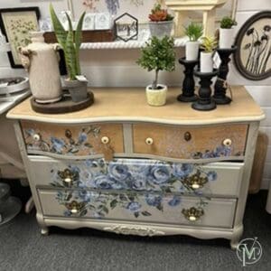 Vintage Blue Floral