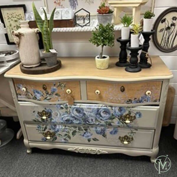 Vintage Blue Floral
