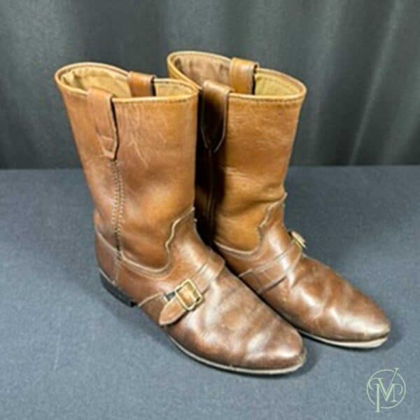 Vint Leather Gold Buckle - Image 4