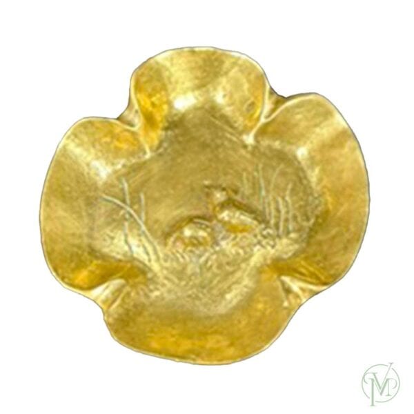 Brass Quail Ashtray