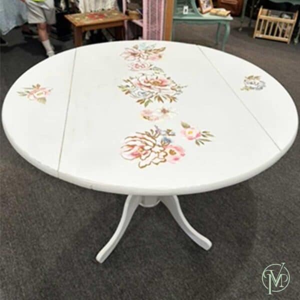 Drop Leaf Rose Table - Image 8