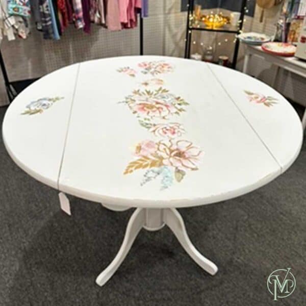 Drop Leaf Rose Table - Image 7