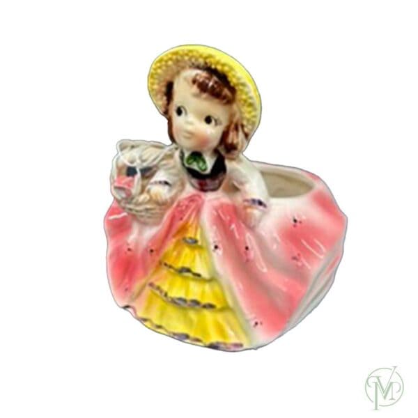 Rare 50s Summer Girl Planter - Image 4