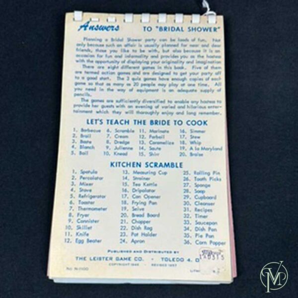 1946 Bridal Shower Party Games - Image 3