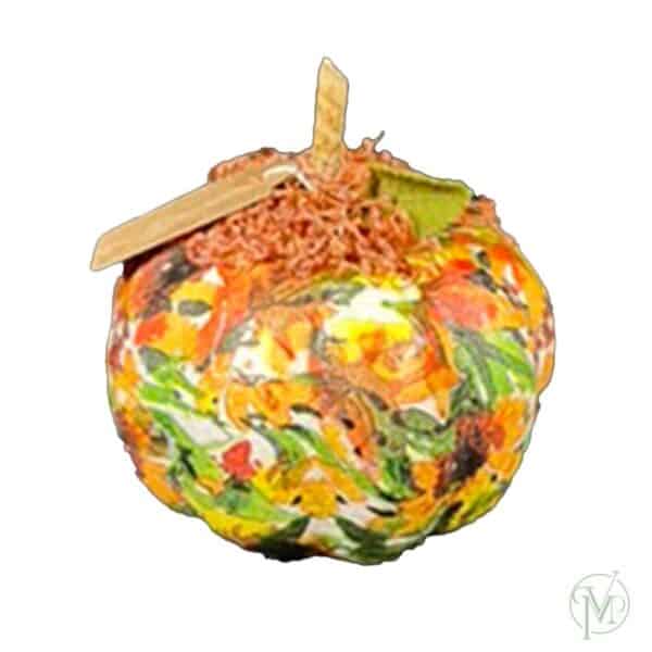 Large Floral Pumpkin