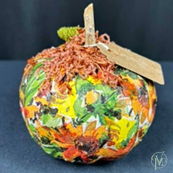 Large Floral Pumpkin - Image 3