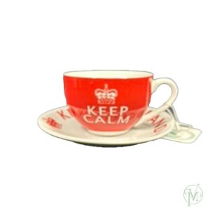 Keep Calm Cup and Saucer