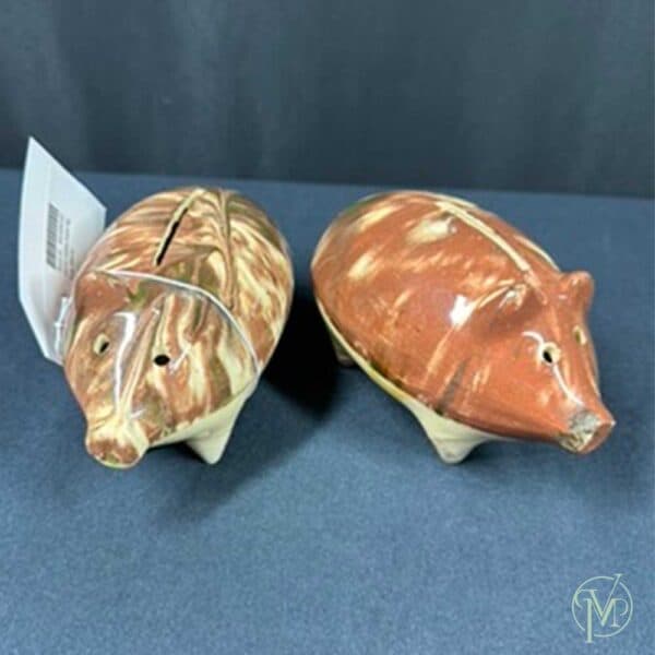 Antique Yellow Ware Pigs - Image 2