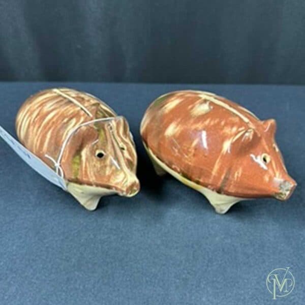 Antique Yellow Ware Pigs - Image 6