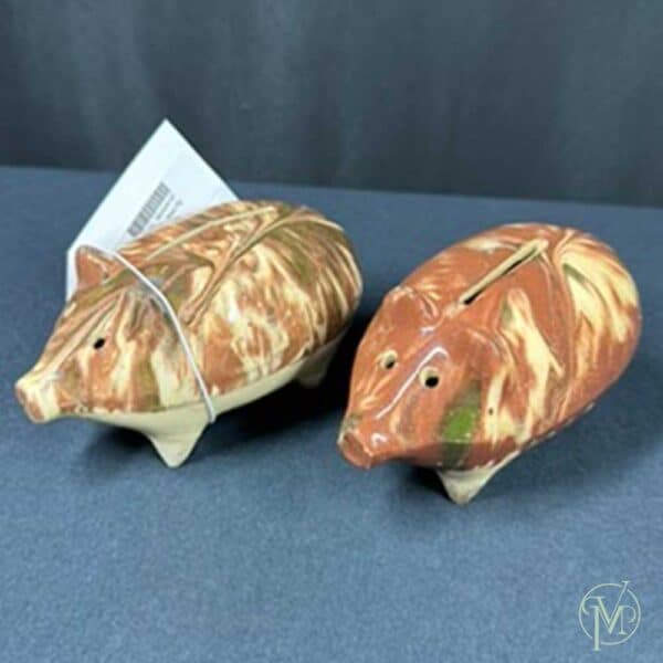 Antique Yellow Ware Pigs - Image 5