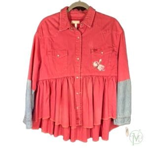 Large Pink Denim Jacket