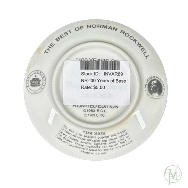 NR - 100 Years of Baseball Plate - Image 4