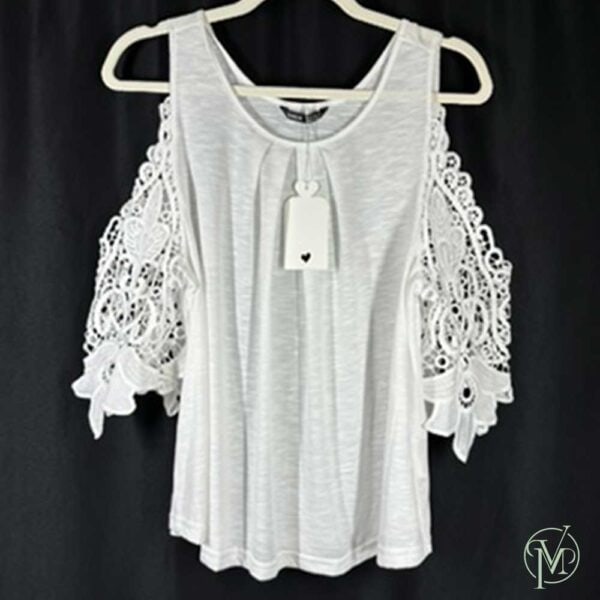 White Top Lace 3/4 Sleeves