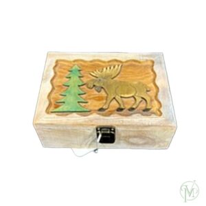 Wood Moose Box