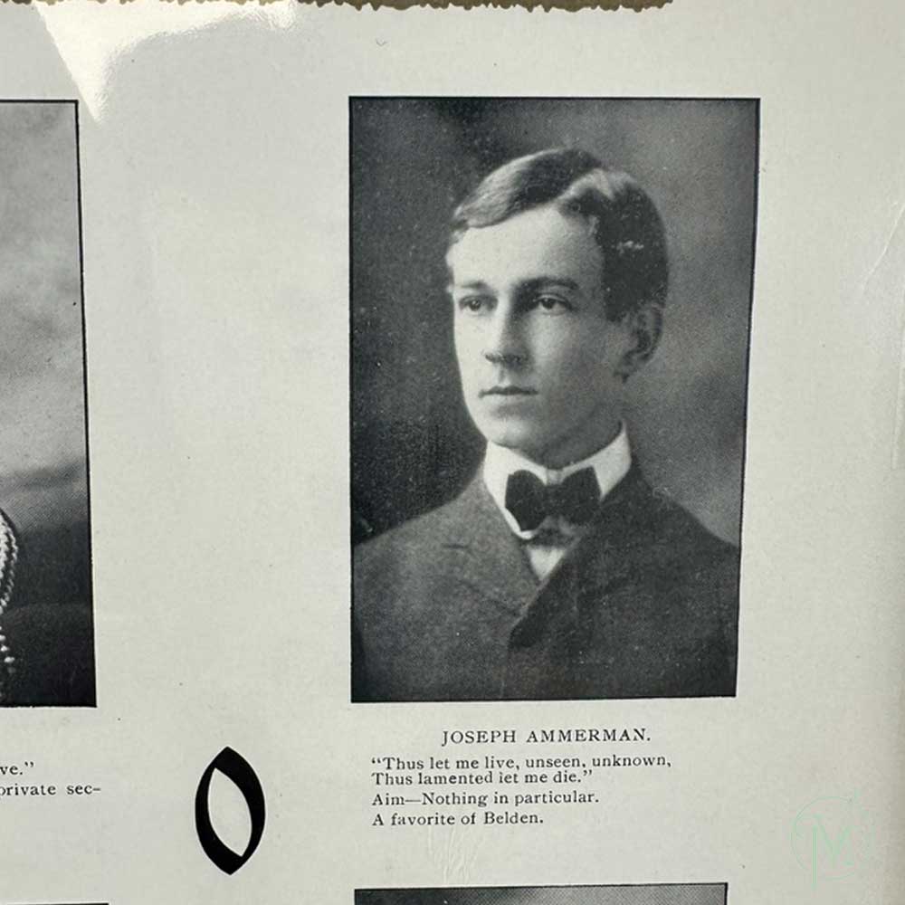 1901 Yearbook Page Art