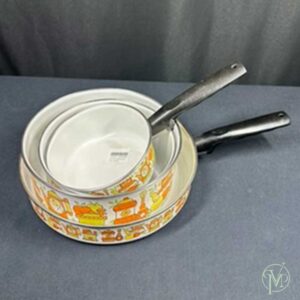 Set MCM Enamel Pots