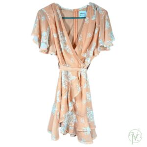 Peach Floral Dress