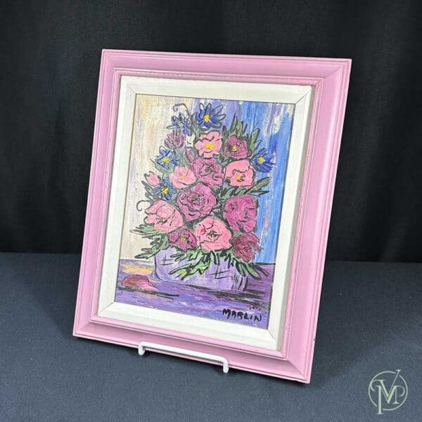 Pink Roses Painting - Image 2