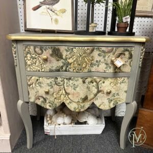 Elegant Sage Gold Side Table