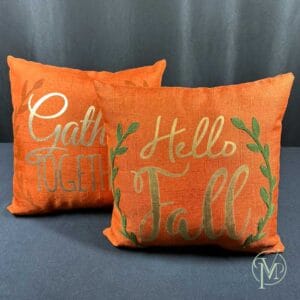 Orange Pillow Set