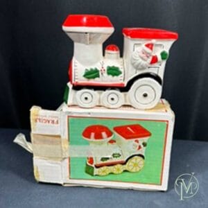 Vtg Train/Santa Bank