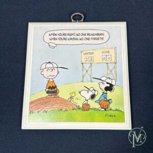 Vintage Wall Plaque Baseball