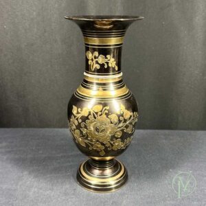 Brass Etched Vase