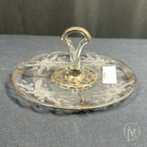 Vintage Clear Flower Tray